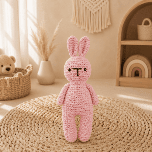 Crochet Bunny Plush - Pink
