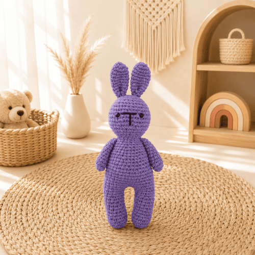 Crochet Bunny Plush - Purple